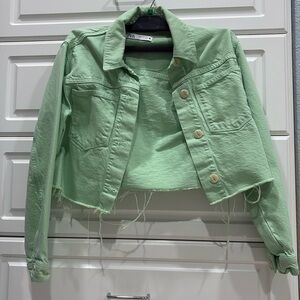 Zara green jacket